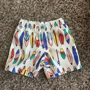 Hanna Andersson Surfboard Print Swim Trunks